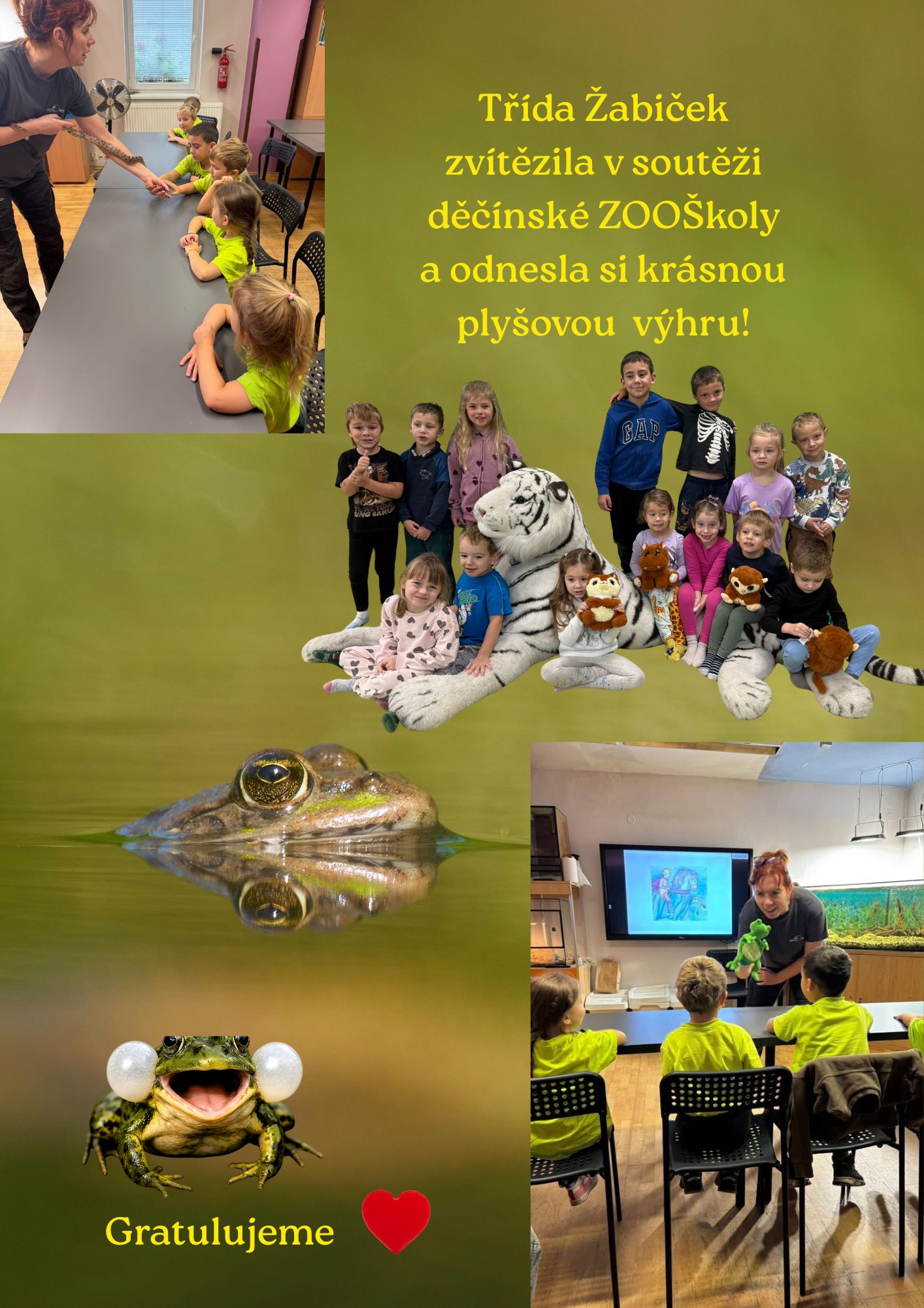 Vítězství v soutěži děčínské ZooŠkoly 